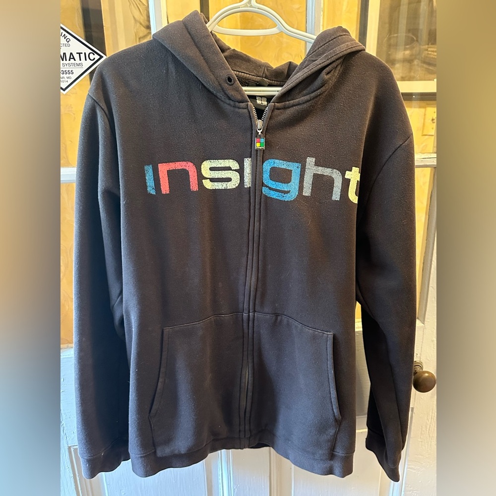 Insight boys Multicolor Logo Brown Hoodie
